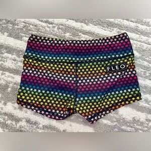 Fleo Women's Rainbow Star Athletic Shorts